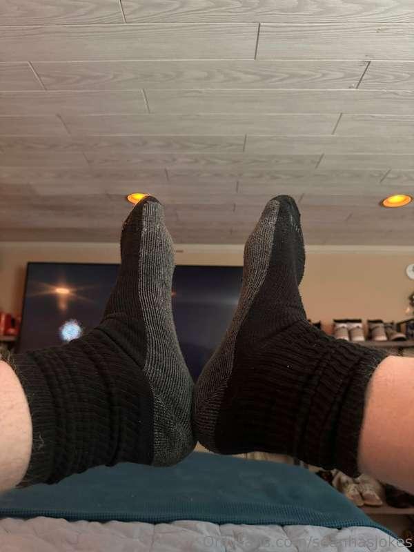 I need these hot stinky socks taken off😝