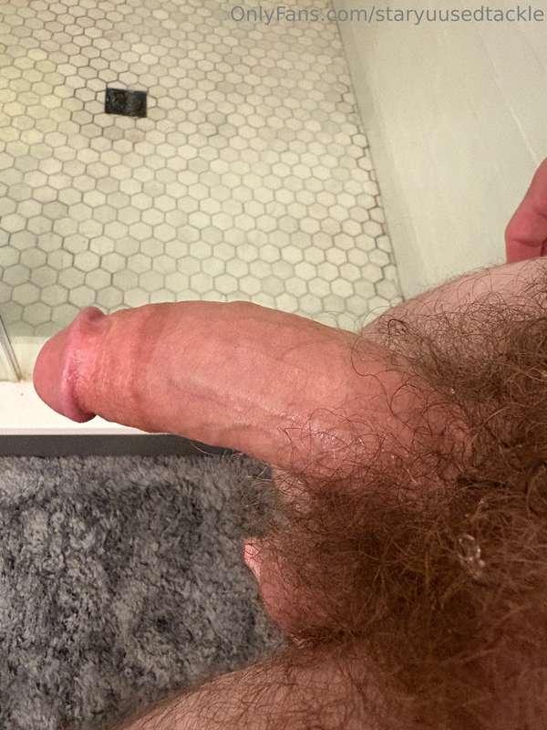 Freshly jerked cock 