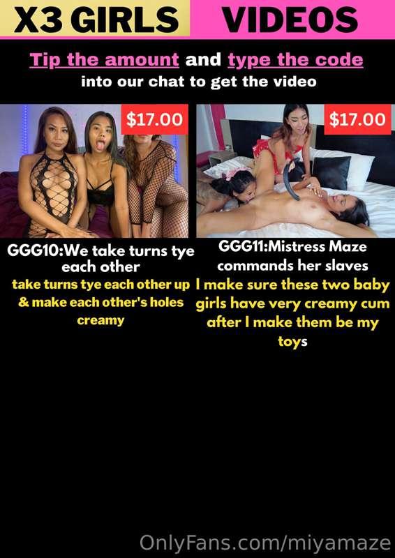 The best all girl threesomes 😌😌