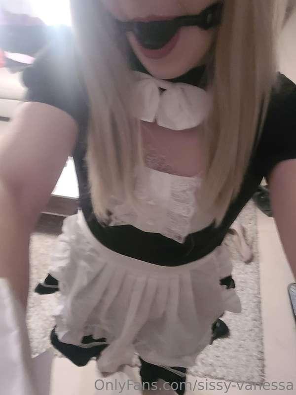 The ultra submissive sex-crazed sissy maid you ordered is fi..
