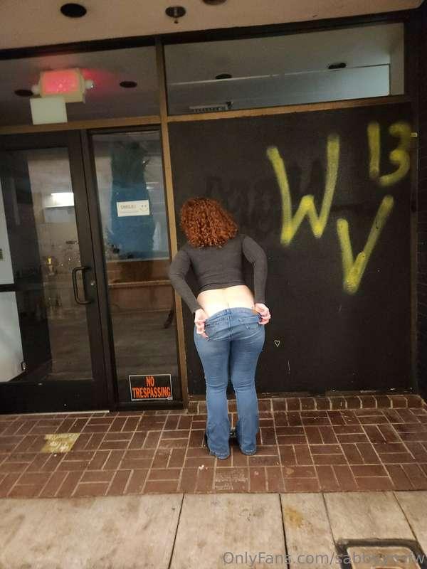 Literally just a bunch of pictures of my ass in a public pla..