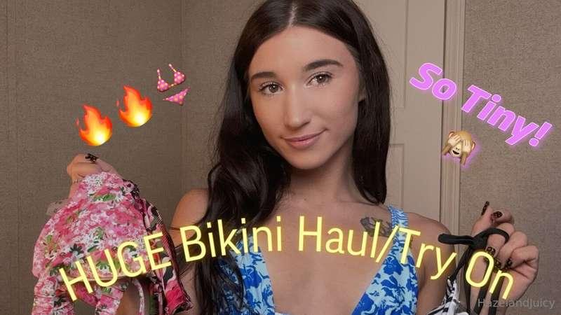 NEW BIKINI HAUL video on Youtube, but I know you want the di..