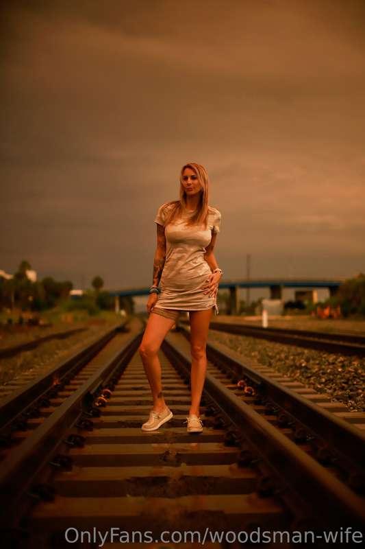Shall we run a train on my wife?