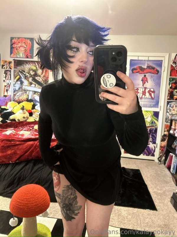 ready to see me slide my panties down? 🖤