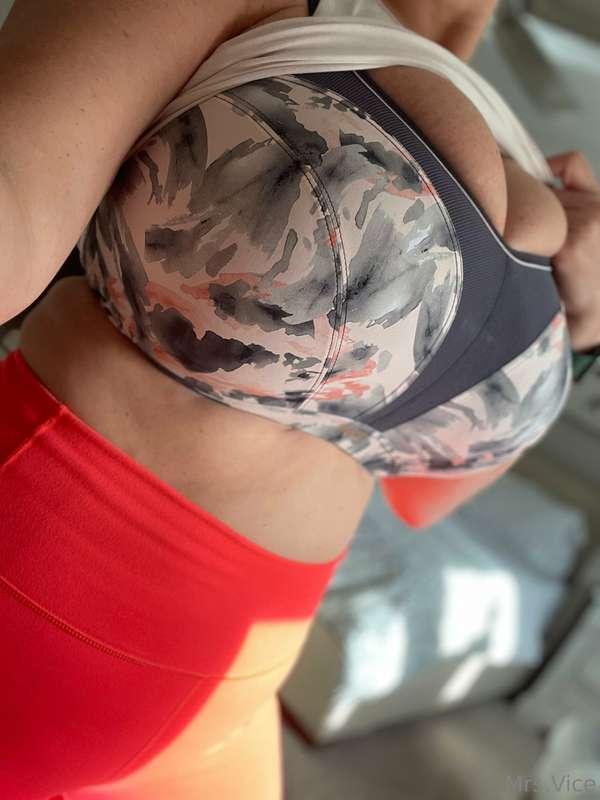 Trying out my new sports bra today 👏🏼