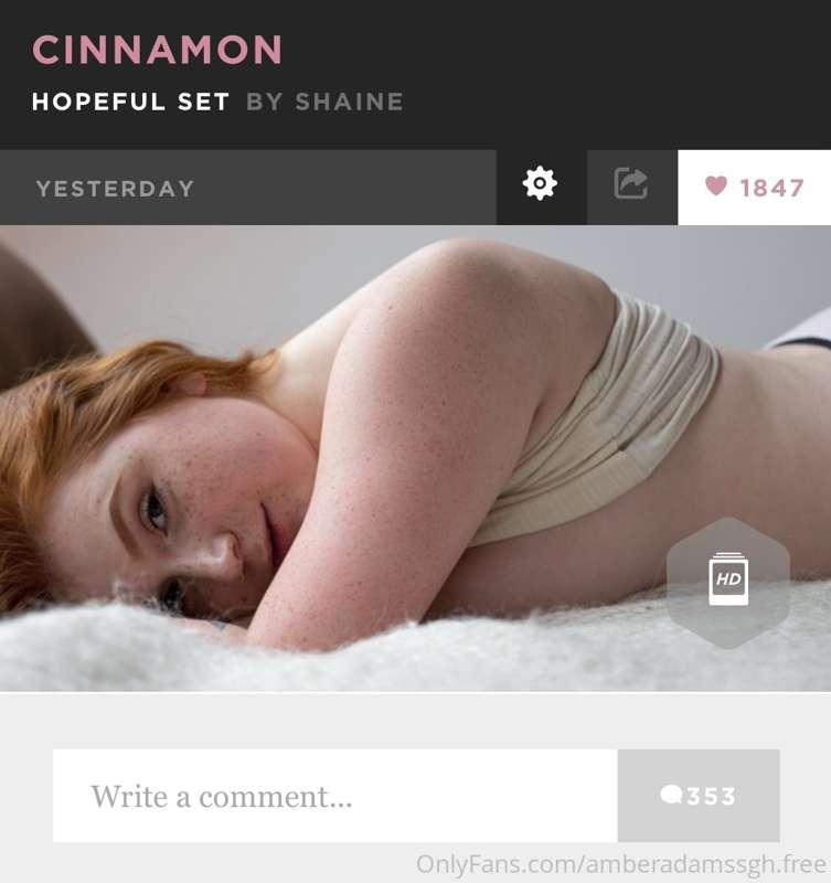 my debut set â€œcinnamonâ€ went live on suicide girls yeste..