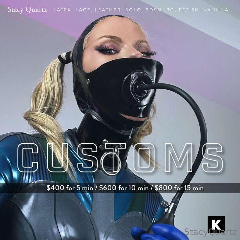 CUSTOMS $400 for 5 min. 50% Deposit, then 50% to unlock 🔓