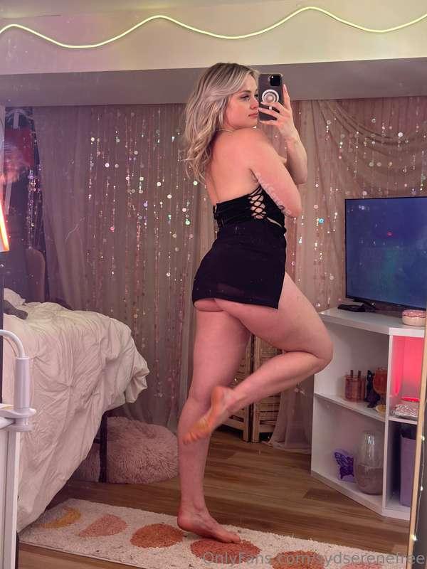 Whoops didn’t realize my skirt was so short 