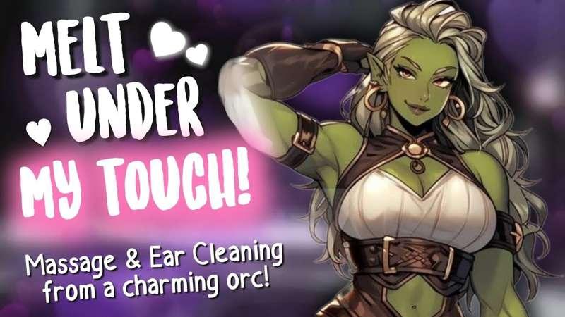 [EARLY-ACESS] Flirty Orc Lady gives you an Ear Cleaning & Massage [Older Woman | Tomboy | Binaural ASMR] 