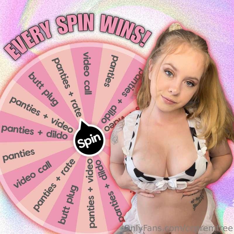 # NEW WHEEL, NEW PRIZES!! 
I’ve NEVER offered these at this ..
