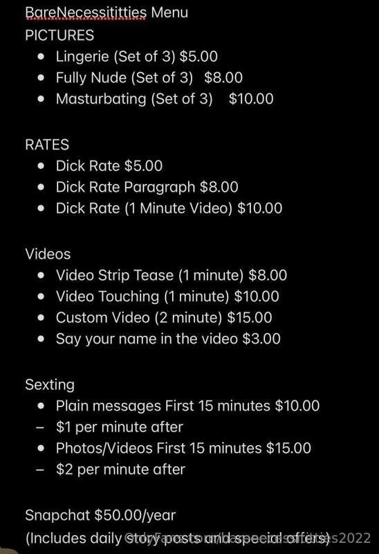 Made myself a little menu! Let’s cum together this weekend b..