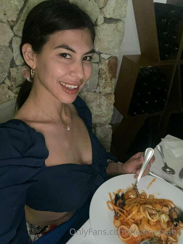 I have the food, the wine, and now you're the only one missi..