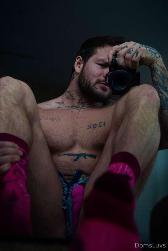 Pink DBZ socks matching my pink thong matching my pink butt ..