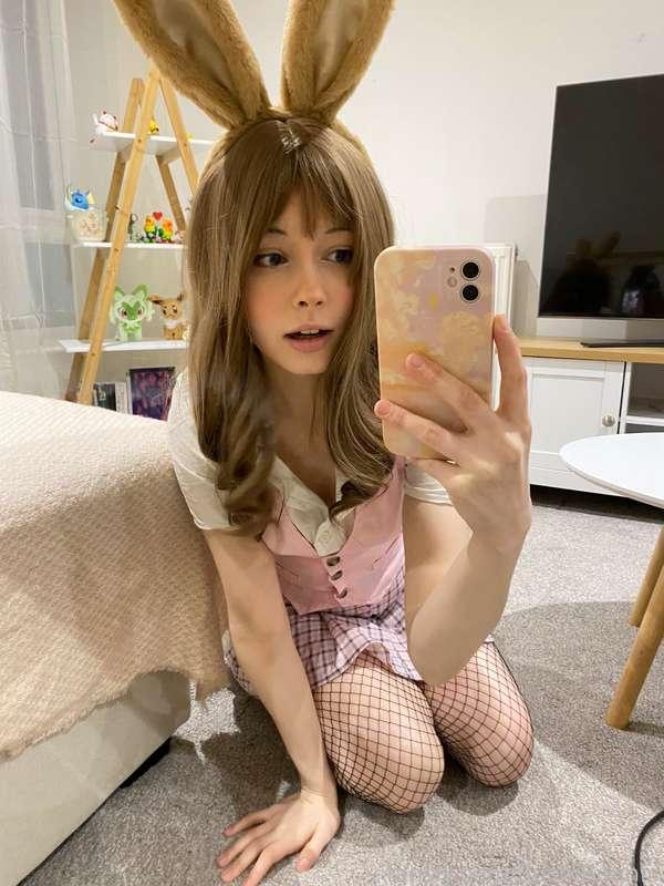 Hi master :3 Please breed with me~ I'll be obedient this time around, I swear!

♡ Bunny Girl Cosplay Photoset ♡
#fyp #bunny #bunnygirl #cosplay #egirl #anime #boobs #pussy #ass #petite