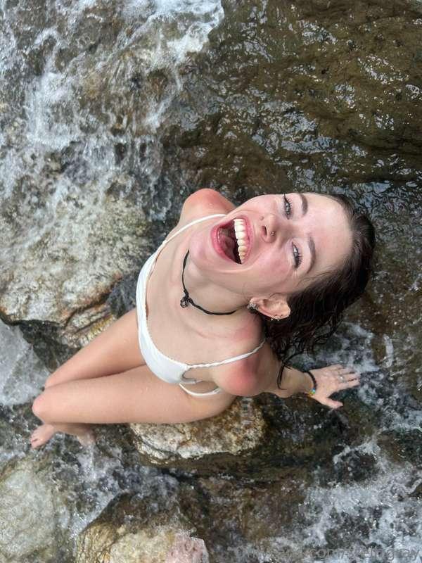 pov: I ask you to take pics of me in the waterfall and decid..