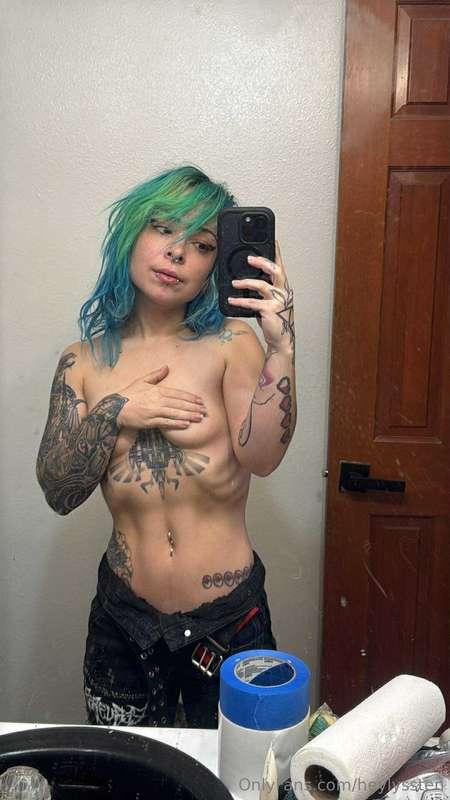 looks like riding my bike so often is doing wonders for my t..