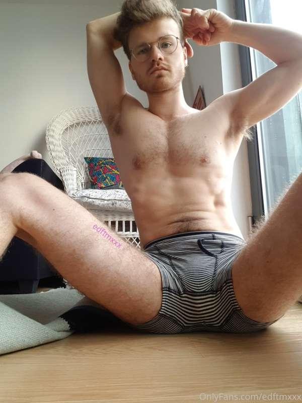 Post-workout stretching (and touching myself)