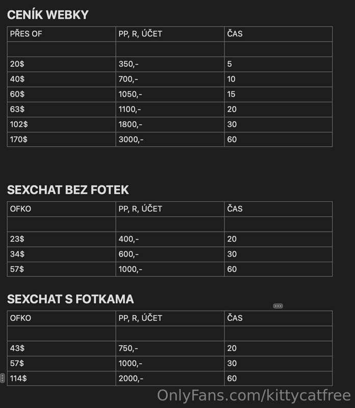 Tak tady je menší info ohledně mých služeb v češtině 🥰
Tak p..