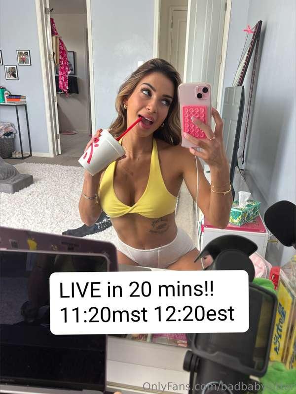 CLICK on my profile pic and COME JOIN MY DAY STREAM!!