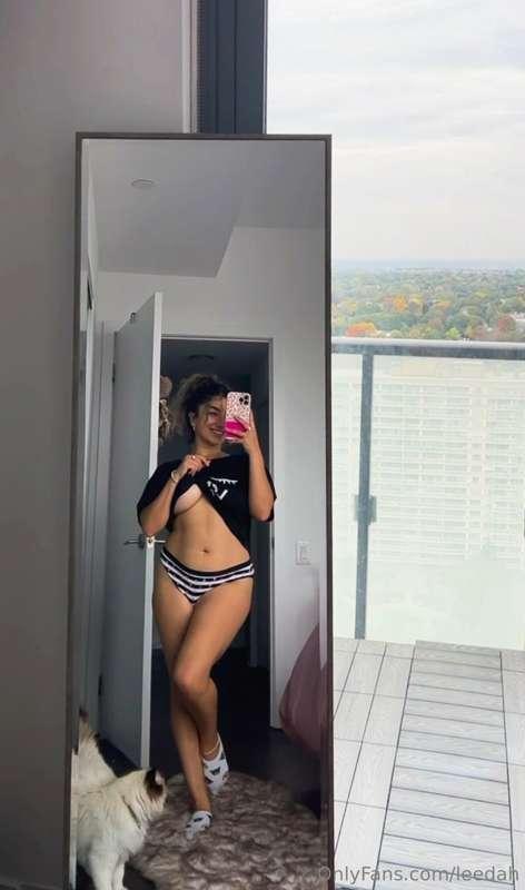 you want me to flash you in my new place, huh?? how bad do y..