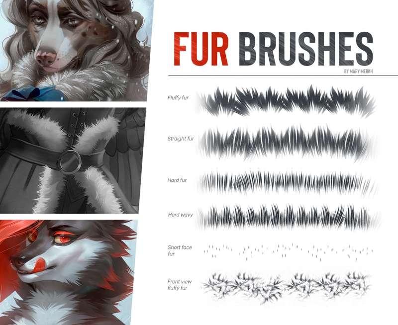 My fur brushes