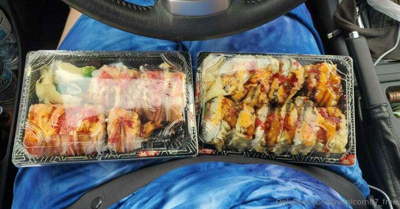 Mmmmm sushi! Worth the drive and wait!