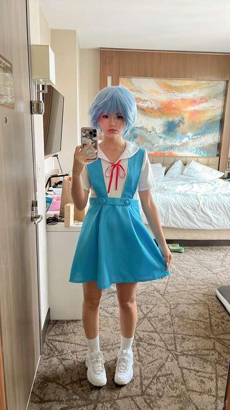 Rei from Neon Genesis Evangelion for Day 3 of AnimeNYC 😎🥰💕 w..