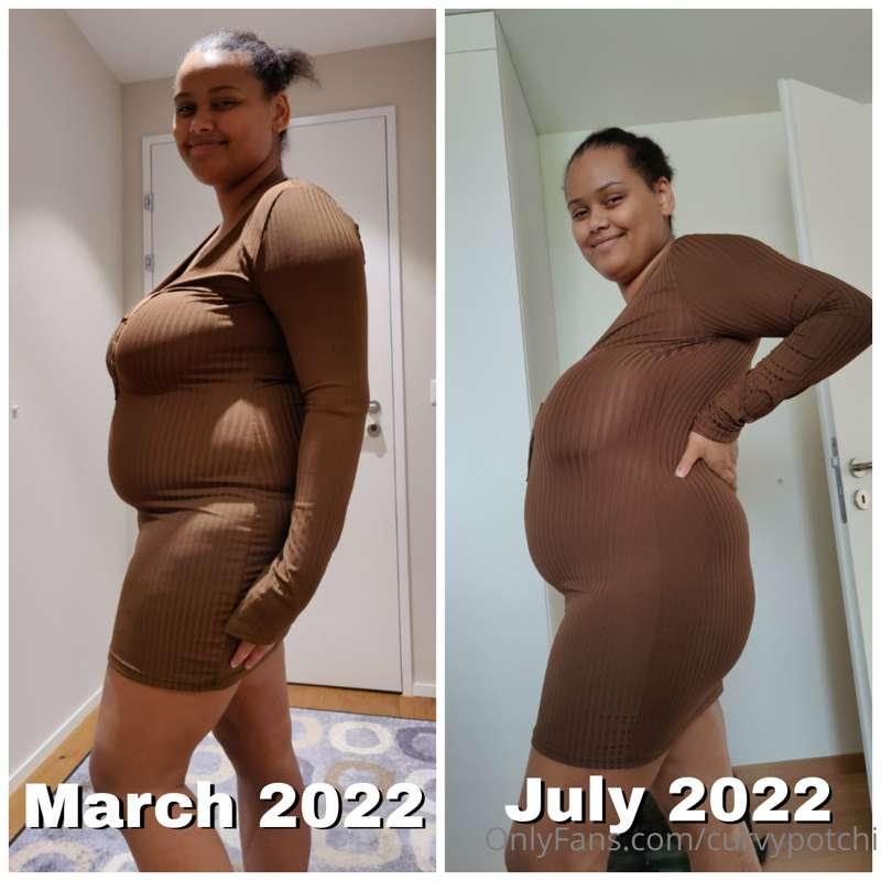 I think I'm starting to fill out that dress better and bette..