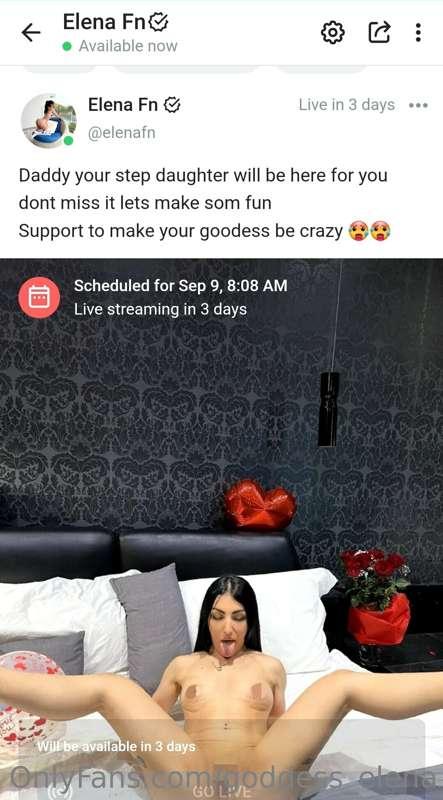Live stream on my paid onlyfans @elenafn 😈dont miss it 💦