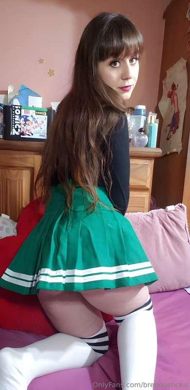 tennis-skirt green