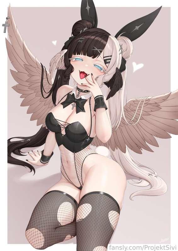 bunny brat 😈

🎨: LerioDraws
#vtuber #lewdtuber #bunnysuit