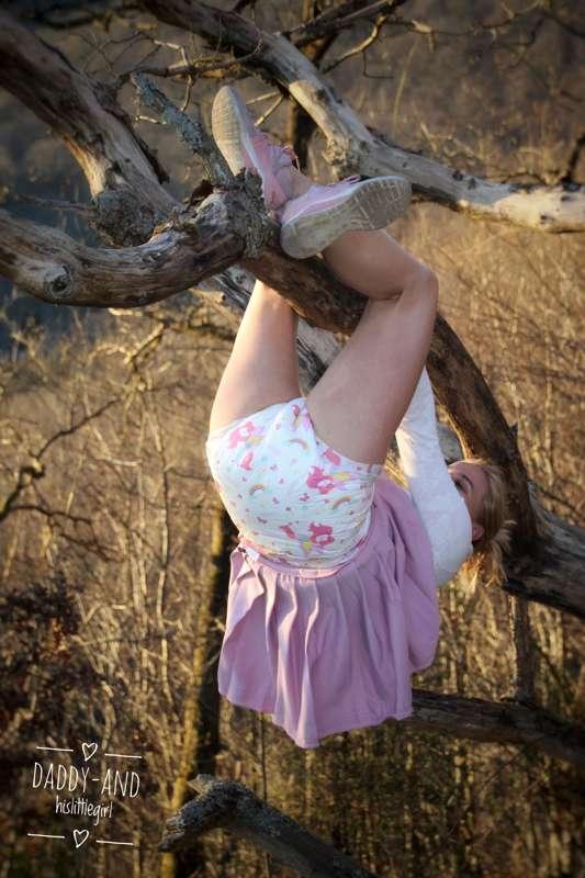 Playing in the forest