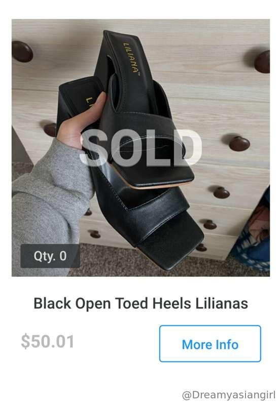 Sent a pair of my black heels to a new foot boy in Georgia t..