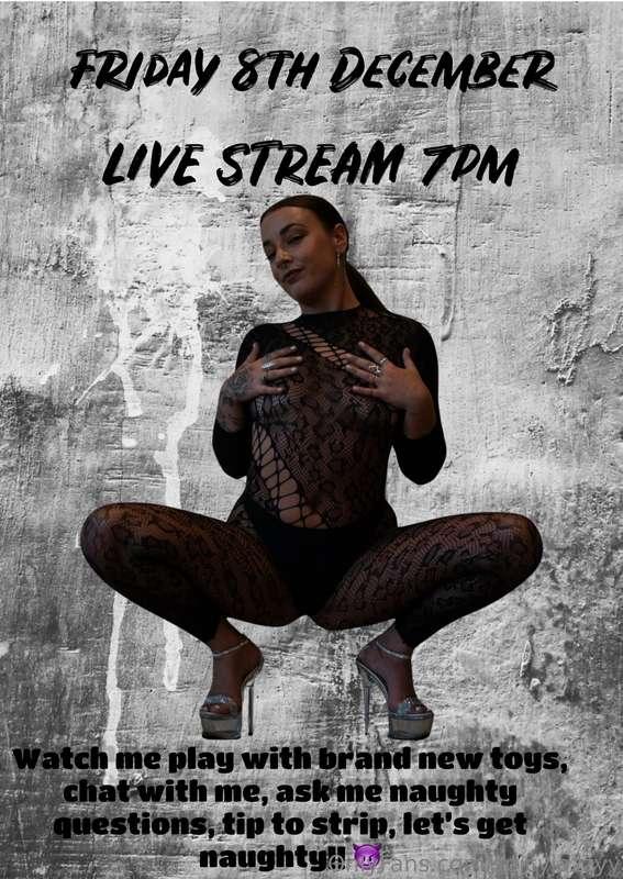 CUM JOIN THE FUN!!!! I’ll be going live this Friday at 7pm o..