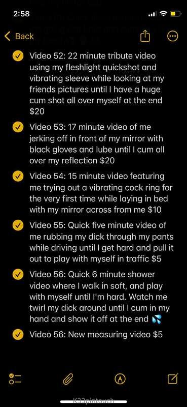 Added some new videos to my ppv list for new subscribers tha..