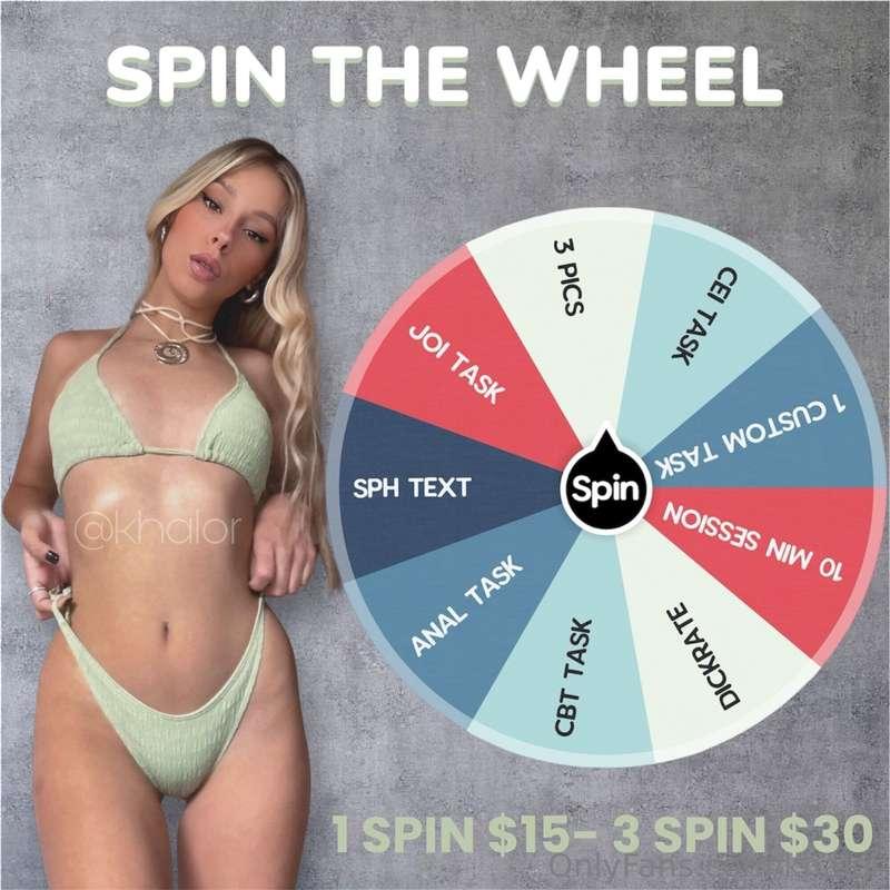 SPIN THE WHEEL🔸Spin the wheel of tasks by tipping this campa..