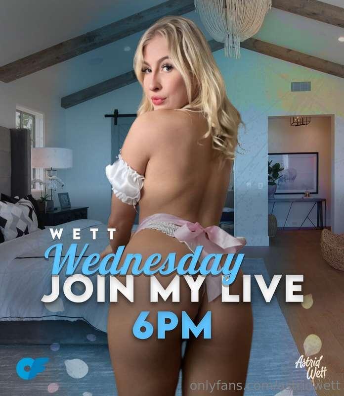 💙💦 ***WETT WEDNESDAY LIVE REMINDED*** 💦💙Going live tomorrow ..