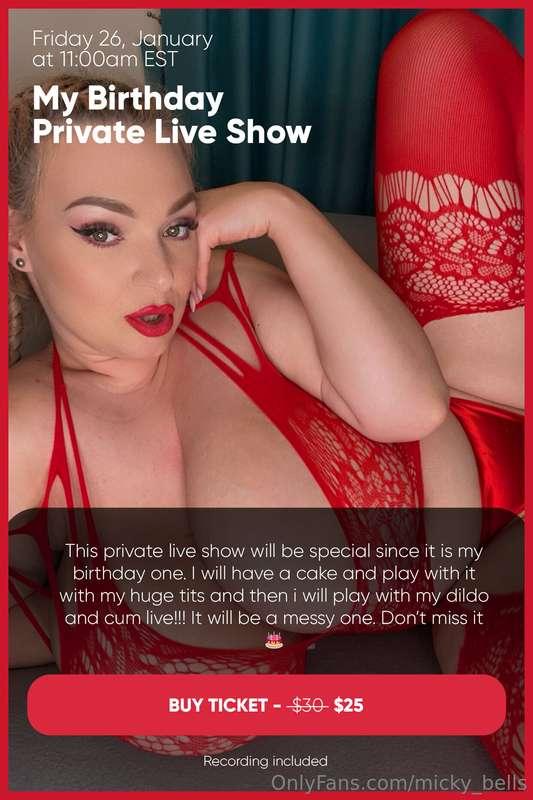 My Birthday Private Live Show 🎂🎂🎂🥵

___ This private live sh..