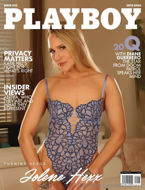 HUGE NEWS!! I’m the cover model for Playboy South Africa Mar..