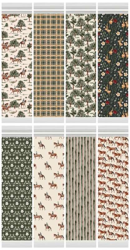 EQUESTRIAN COLLECTION | 8 wallpaper prints