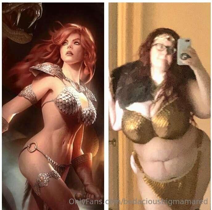 Here is a sneak peek! The inspiration is Red Sonia. What do ..