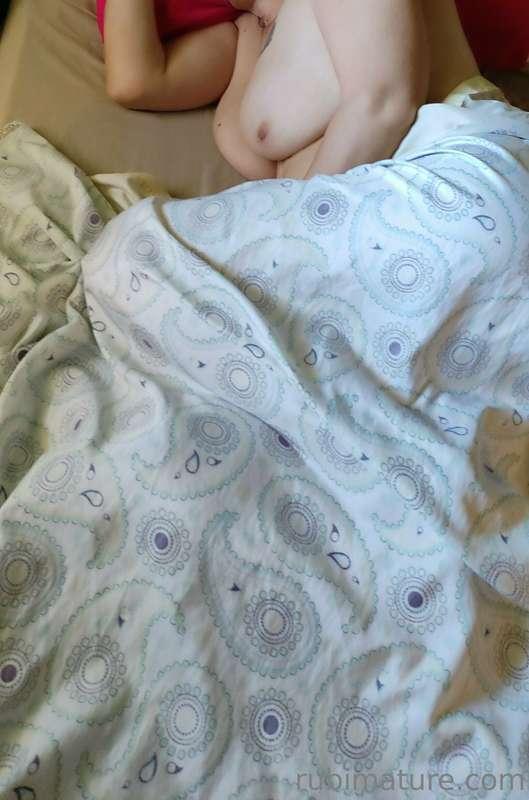 Wrapped up in the sheet, waiting for someone to come and tak..