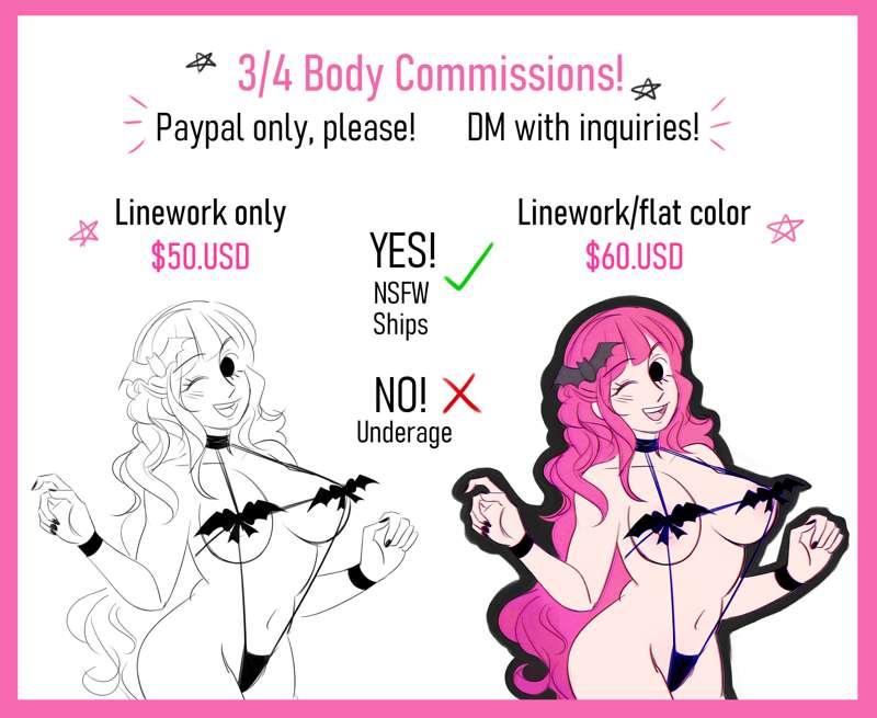 3/4 Body Commissions