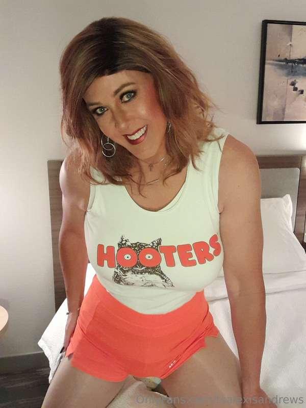Halloween costume #1. I've always been jealous of Hooters gi..