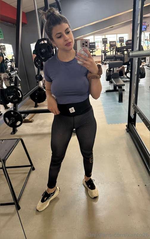 I went braless to the gym. There's a teacher I really like. ..