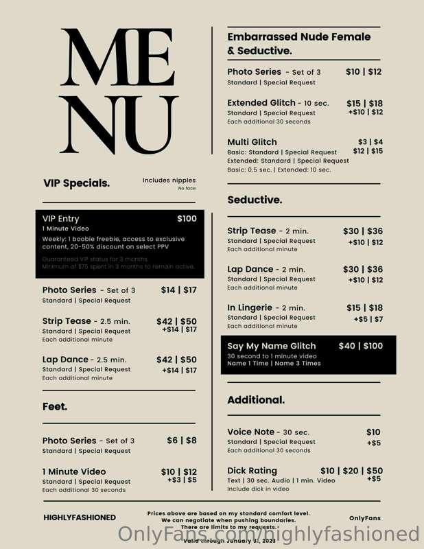 ***New Tip Menu***