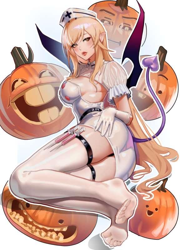 Kiss-shot... backshot?? (fanart from monogatari series)