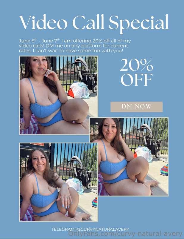 June 5th - June 7th I am offering 20% off all of my video ca..