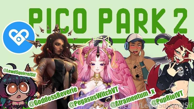 🔞LEWD PICO PARK COLLAB🔞

💙TONIGHT THESE LEWDTUBERS WILL PROVE THAT TEAMWORK MAKES THE DREAM CUM TRUE:

@GoddessReverie 
(Live)

@PegasusWitchVT 
(Live)

@PupRiotVT 

@Atramentum_x

#vtuber #lewdtuber #game #collab