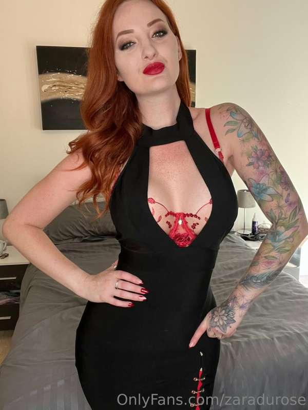A little black dress … that will shortly be a little black d..